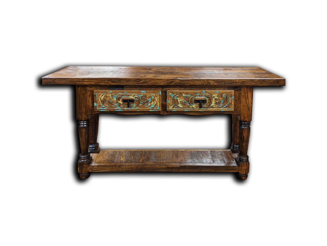 Carved Drawer Console Table